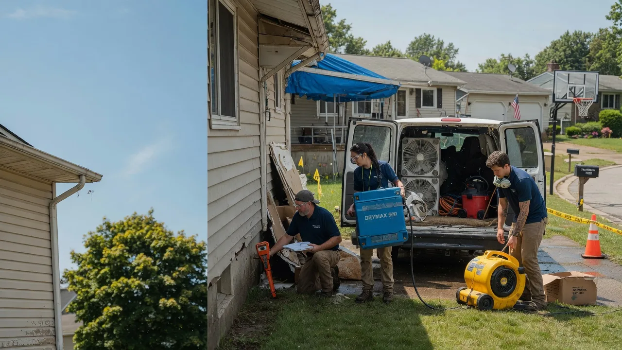 Ceiling Leak Cleanup in Unionville Center, OH near me