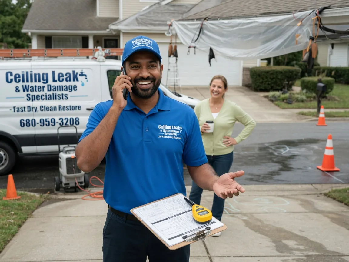 Ceiling Leak Cleanup Unionville Center, OH FAQs